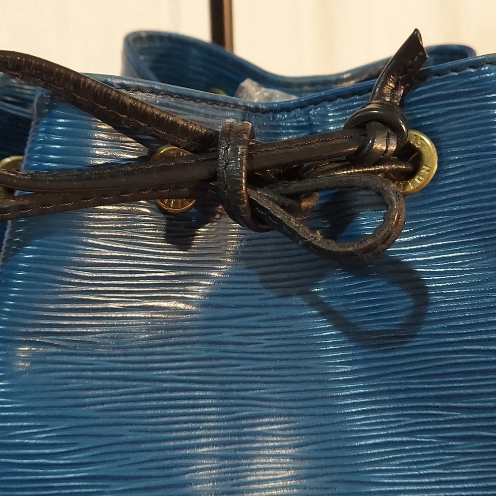Vintage LV Blue w Black Epi Petit Noe